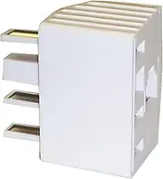 HPM Telephone Double Adaptor Plug, White