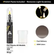Touch Up Paint For Toyota All Models 4E8 Beige With Polish Paste
