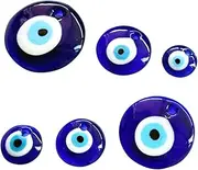 CAXUSD 6pcs Evil Eye Charms for DIY Jewelry Making Pendant Accessories for Necklaces Bracelets Keychains Crafting Projects for Unique Custom Designs