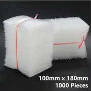 1000pcs Seamless bottom Bubble Pouch Bag 100x180mm Clear Aircap Bubble Wrap Bags