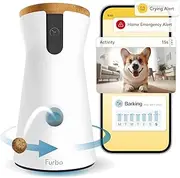 [Furbo] 360° Dog Camera + Nanny w/AI Smart Alerts: Home Emergency & Safety Alerts | 360° Rotating Dog Tracking, Treat Toss, Night Vision, 2-Way Audio, Bark Alert (Paid App Subscription Required)