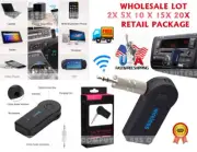 Lot 3.5mm A2DP Car AUX Bluetooth Wireless Stereo Audio Music Receiver Adapter