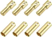 uxcell 4 Pairs Banana Plugs Connector 5.5mm Male Female Banana Plug for Speaker Wire RC Battery ESC Motor