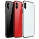 【Carlgold】iPhone XR 6.1吋 琉璃系列硅膠軟邊金屬框玻璃保護殼