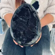 8.91LB Natural Dragon Septarian Geode Quartz Cluster Crystal egg Healing 4050g