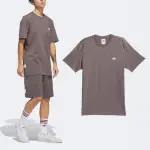 【ADIDAS 愛迪達】短袖 SHMOOFOIL FEATHERWEIGHT TEE 男款 棕 白 純棉 短T 棉T 愛迪達(IU0104)