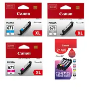 Canon Inkjet Cartridge CLI671XL - Value Pack
