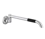 Ikon 225mm Chrome Solid Brass Round Laundry Spout