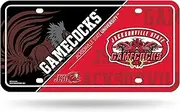 Rico Industries NCAA Jacksonville State Gamecocks Primary Metal Auto Tag 6" x 12" - Great for Truck/Car/SUV