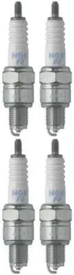 Set of 4 NGK Standard Spark Plugs for Polaris PREDATOR 50 2007 Engine 50cc
