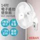 【禾聯HERAN】14吋電子遙控壁掛扇 HLF-14CH52A