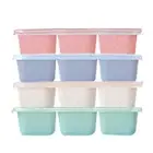 Bento Box Adult Lunch Box 4Pcs,5-Compartment Meal Prep Container for Kids,3034