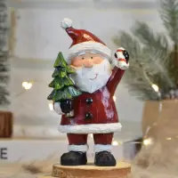 在飛比找momo購物網優惠-【YU Living 信歐傢居】日本進口 聖誕老公公抱聖誕樹