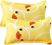 LHLZNB Baby Toddler Pillowcase,2 Pack 100% Cotton Pillow Cover,Cot Bed Pillow Pair Cases 50x75cmSoft and Breathable Baby Pillowfor Boy & Girl Bedding, Kids Travel Pillow Pillowcase ﻿ (Yellow, Cartoon)