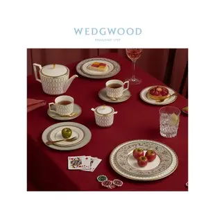 WEDGWOOD威基伍德金粉年華輕奢2杯2碟骨瓷歐式高檔咖啡杯碟茶杯