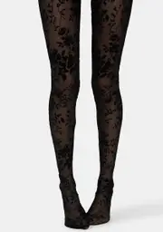 [dELiA*s by Dolls Kill] Tug My Heartstrings Floral Tights