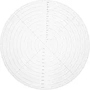 SEWACC Acrylic Round Ruler Sewing Patchwork Ruler Circle Template Circle Quilting Template Transparent Acrylic