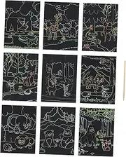 Pattern Scratch Paper Kit for Boys and Girls DIY Art Projects Parent-Child Bonding Activities