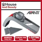 NEW Avanti Folding Mandolin Slicer 5 Cutting Blades with Handy Storage Box