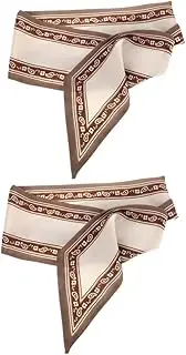 [GAROZATION] 2pcs Double Sided Fashion Scarf for Purse Handle Wraps Lightweight Decorative Scarf for Women Versatile Accessory to Enhance Outfits Soft for Stylish Flair