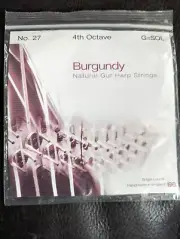 Bow Burgundy Natural Gut HARP String 4th Octave G *NEW*