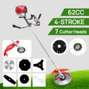 7IN1 Petrol Pole Chainsaw Brush Cutter 4 Stroke 62CC String Trimmers Snipper