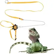 BESPORTBLE Outdoor Reptile Harness Leash Pet Training Harness for Turtle Lizard Durable Material Finger Loop for Quick Release