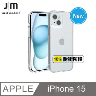 Just Mobile iPhone 15 (6.1吋) TENC Air 透明氣墊抗摔殼