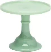 Mosser Glass:: Jadeite 6.5″ 6 1/2" Glass Cake Cupcake Stand plate