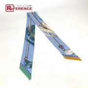 Hermes Twilly Bando Scarf Blue Women's Used