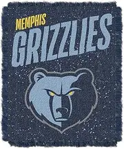 Grizzlies OFFICIAL NBA "Headliner" Woven Jacquard Throw Blanket