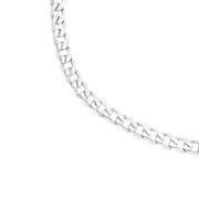 Silver 55cm Bevelled Curb Chain
