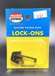 Model Power Lock On Electric Power Clip HO Scale 107 Vintage Train Track Part