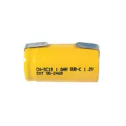 [TechBrands] Sub C Rechargeable Ni-CD Battery 1.8Ah 1.2V