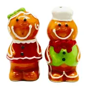 Collectable Novelty Kitchen Dining Gingerbread Salt and Pepper Set