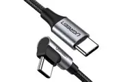 Ugreen USB-C 2.0 Male To Angled USB-C 2.0 Male 5A Data Cable (2m)