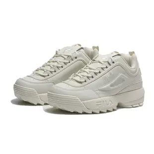 FILA 休閒鞋 DISRUPTER 2 米色 厚底 鋸齒 老爹鞋 女 4C608X920