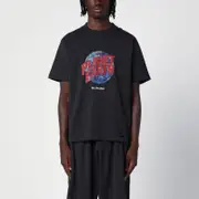 [Balenciaga] Planet Earth oversize t-shirt washed black L Black