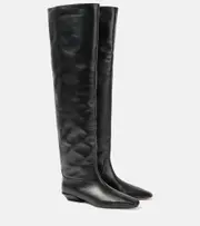 [Paris Texas] Paris Texas Bettina leather over-the-knee boots AU 7 black