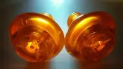 TRANSLUCENT ORANGE ARCADE / PINBALL MACHINE SHORT 1 1/8" FLIPPER BUTTONS N.O.S.