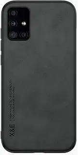 Kepuch Silklike Case for Samsung Galaxy A51 5G - Cover Bumper Built-in Metal Plate for Samsung Galaxy A51 5G - Black