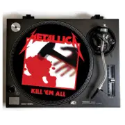 METALLICA Turntable Slipmat for Vinyl Records 12" DJ Slip Mat thrash metal