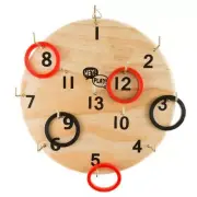 Hook Ring Toss Game Set Outdoor Indoor Alternative to Darts for Adults and Kids