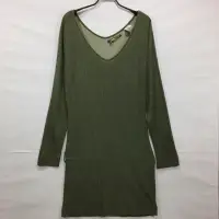 在飛比找蝦皮購物優惠-<MASAKO>miss sixty 抹茶綠毛料洋裝 尺寸M