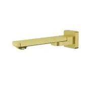 Ikon Ruki Brushed Nickel/Chrome/Matt Black/Gunmetal Grey/Brushed Gold Solid Brass Square Swivel Bath Spout