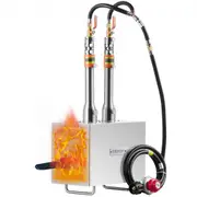 VEVOR Portable Propane Forge 2 Burner Farrier Forge 1427 Knife Metal Square