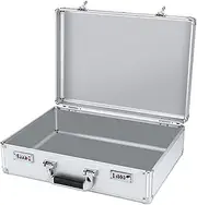 Yajuyi Aluminum Storage Case,Aluminum Briefcase,Multifunctional Tool Organizer,Aluminum Suitcase for Instruments Tool Storage, password XL