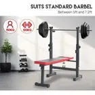 Weight Bench Press Squat Rack Incline Fitness Home Gym Equipment BLACK