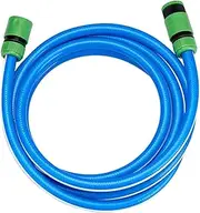 Garden Hose Set, with 2 Hose Connectors, 5m Outdoor Tap Extension Hose Kit, for Garden Watering and Hose Extender, 1/2” ID, Blue