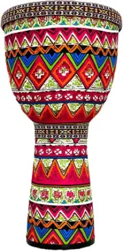BORIYAM Djembe Bongo Drum 8" Hand Drum，Percussion， Sheepskin Drum Noodles，Cotton
